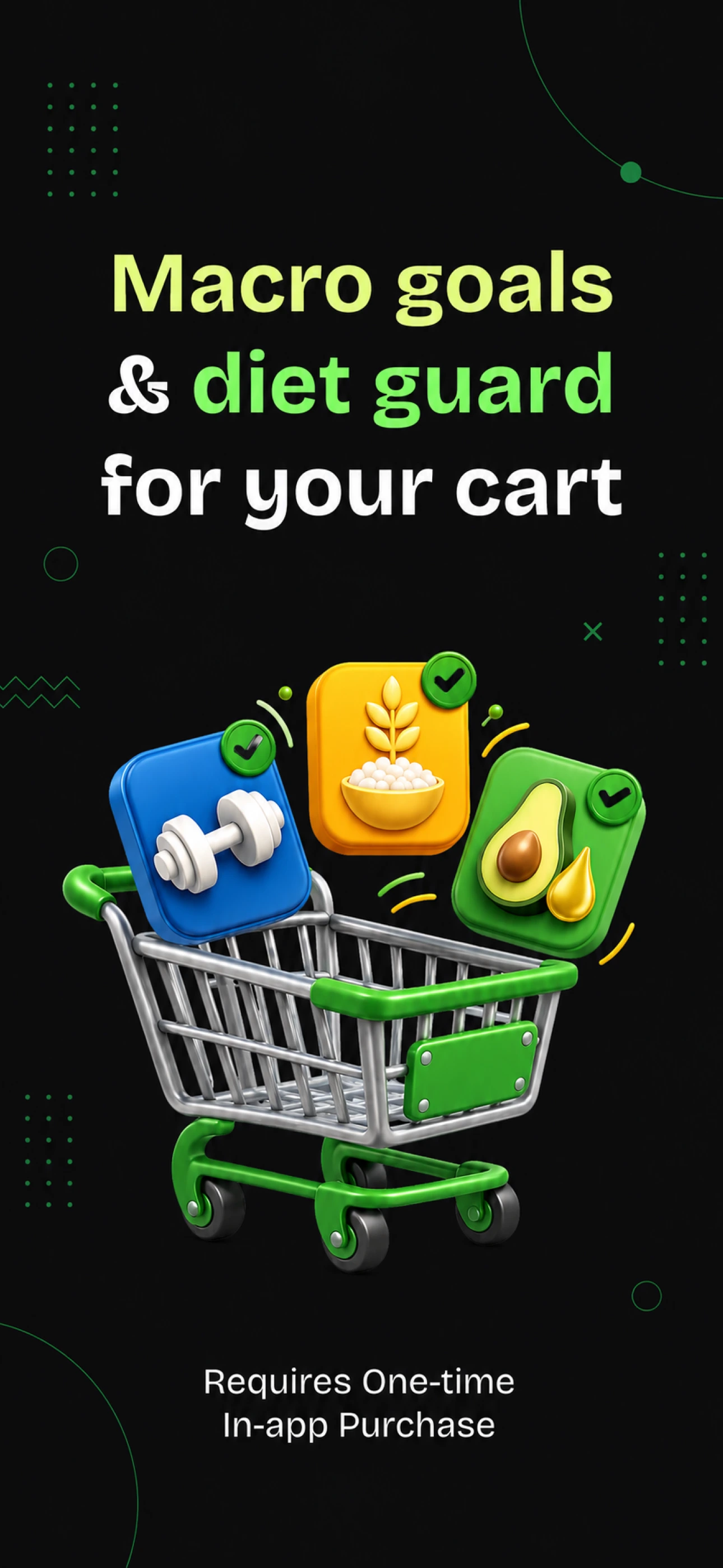 MacroCart - macro goals and diet guard for your cart
