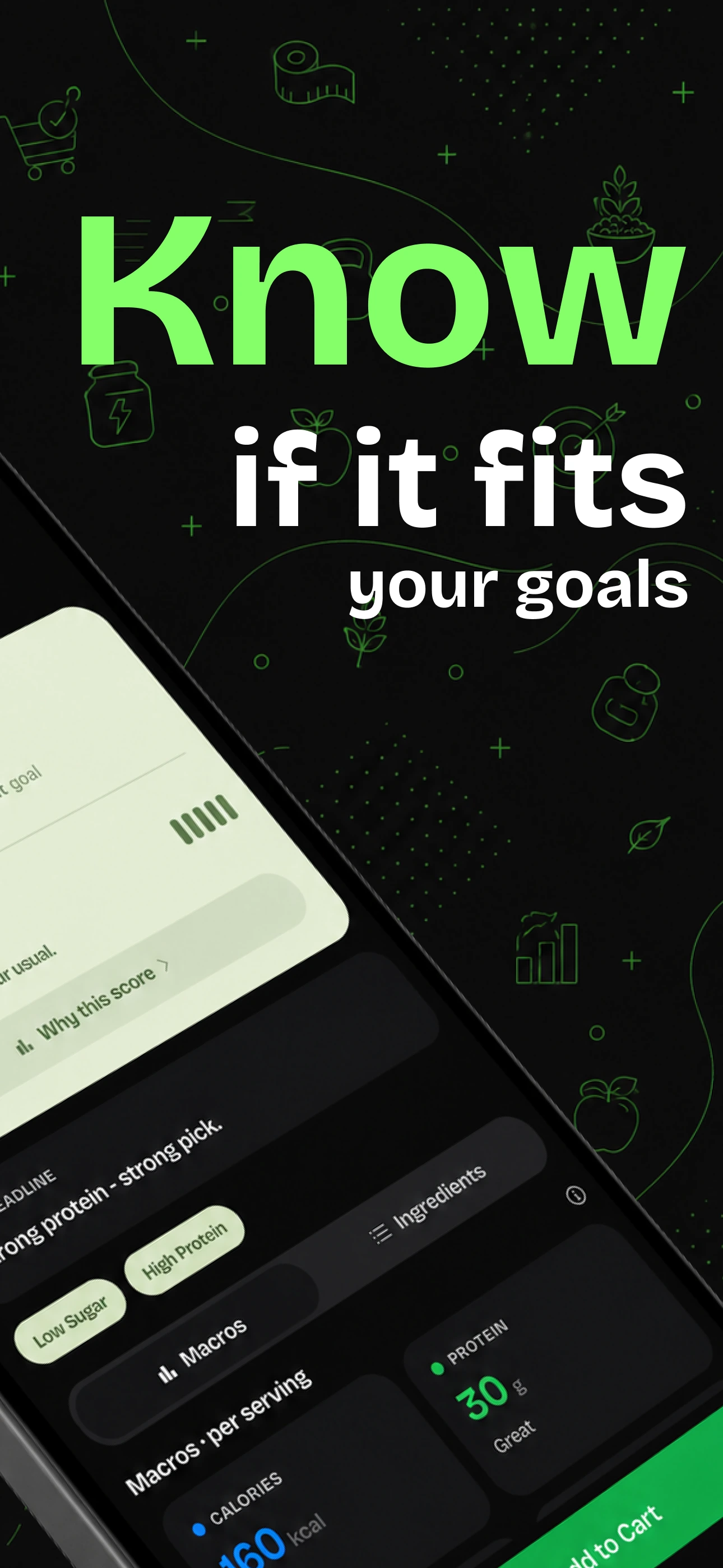 MacroCart - know if it fits your goals